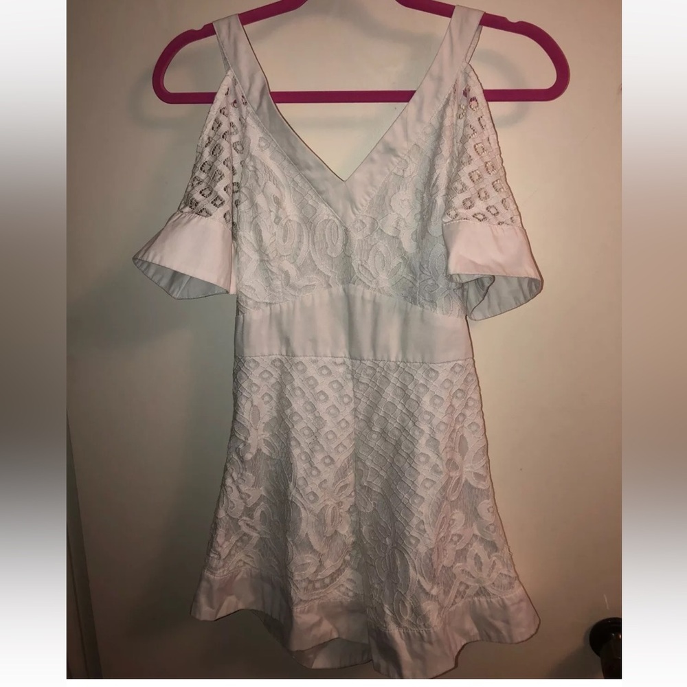 Dygarni California Womens Size Small White Romper Lace